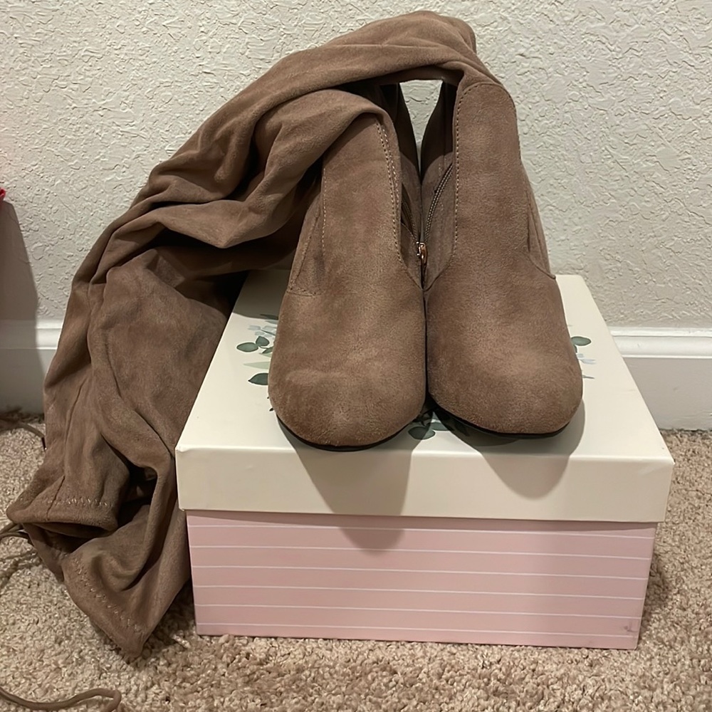 Knee High Suede Boots